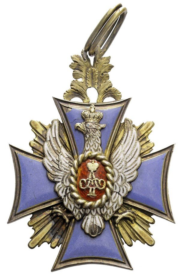 Polska - zabory. Dystynktorium kanoniczne wykonane w latach 1855-1881